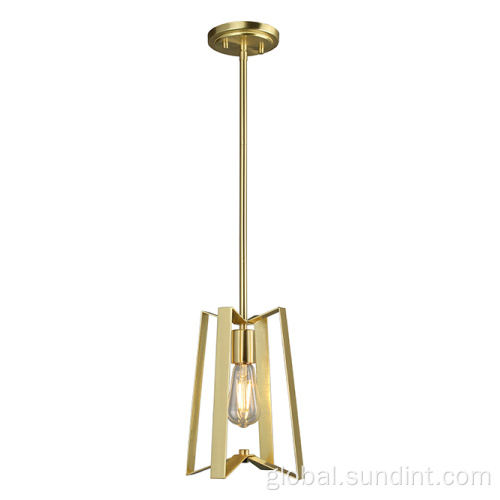 60w Decorative Living Room Pendant Light Moder Decorative Lighting Gold Steel Pendant Light Supplier